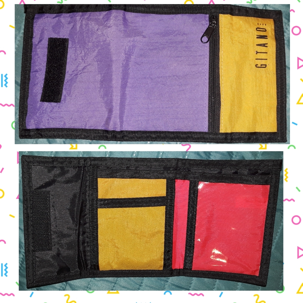 *True Vintage* Retro Gitano colorblock wallet